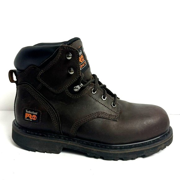 Timberland Pro Mens Pit Boss Steel Toe Work Boot Brown Size 9.5 M